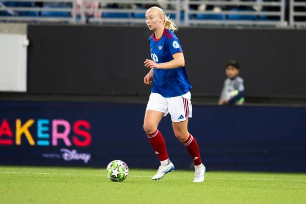Football Women s Champions League, 2nd round Valerenga Wolfsburg Oslo 20251015 Valerenga s Sara Horte during the Champions League football match between Valerenga and Wolfsburg at Intility Arena Photo Annika Byrde NTB Oslo Norway EDITORIAL USE ONLY RESTRICTED USE FOR BETTING COMPANIES  Copyright: xAnnikaxByrdex xNTBx