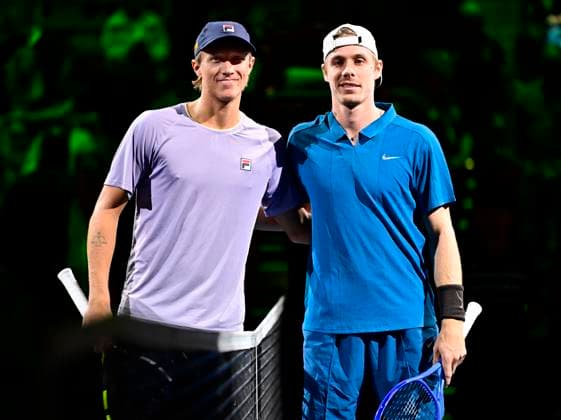 STOCKHOLM, SWEDEN 20251015 Leo Borg, Sweden, meets Denis Shapovalov, Canada, during the BNP Paribas Nordic Open tennis tournament at the Kungliga tennishallen STOCKHOLM SWEDEN x10030x  Copyright: xJonasxEkströmer TTx TENNIS NORDIC OPEN