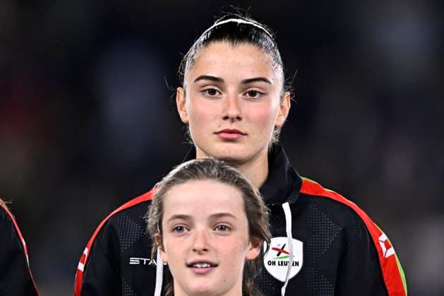 OH Leuven v FC Twente - UEFA Women s Champions League LEUVEN, BELGIUM - OCTOBER 15 : Papatheodorou Ioanna forward of OH Leuven during the UEFA Women s Champions League 2025 26 League Phase MD2 match between OH Leuven and Twente on October 15, 2025 in Leuven, Belgium, 15 10 2025 Leuven Belgium  Copyright: xTomasxSiskx
