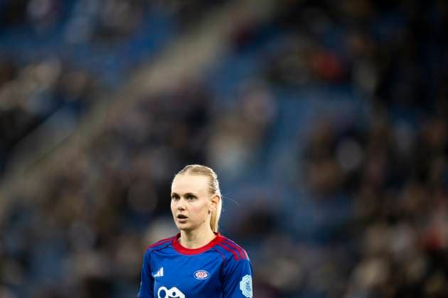 Football Women s Champions League, 2nd round Valerenga Wolfsburg Oslo 20251015 Valerenga s Karina Saevik during the Champions League football match between Valerenga and Wolfsburg at Intility Arena Photo Annika Byrde NTB Oslo Norway EDITORIAL USE ONLY RESTRICTED USE FOR BETTING COMPANIES  Copyright: xAnnikaxByrdex xNTBx