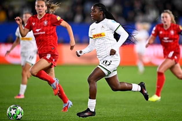 OH Leuven v FC Twente - UEFA Women s Champions League LEUVEN, BELGIUM - OCTOBER 15 : De Ceuster Kadhiya forward of OH Leuven during the UEFA Women s Champions League 2025 26 League Phase MD2 match between OH Leuven and Twente on October 15, 2025 in Leuven, Belgium, 15 10 2025 Leuven Belgium  Copyright: xTomasxSiskx