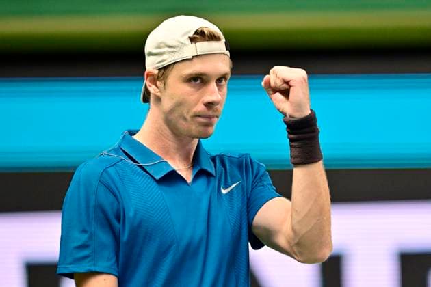 STOCKHOLM, SWEDEN 20251015 Denis Shapovalov, Canada, in his match against Leo Borg, Norway, during the BNP Paribas Nordic Open tennis tournament at the Royal Swedish Tennis Hall STOCKHOLM SWEDEN x10030x  Copyright: xJonasxEkströmer TTx TENNIS NORDIC OPEN