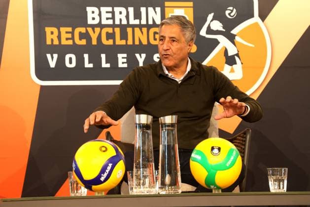 DEU, DVV, 1 VBL, BR Volleys, Opening PK, 16 10 2025, berlin, Berlin, DEU, DVV, 1 VBL, BR Volleys, Opening PK, im Bild Praesident Niromand BR Volleys nordphotoxGmbHx xEngler nph00076