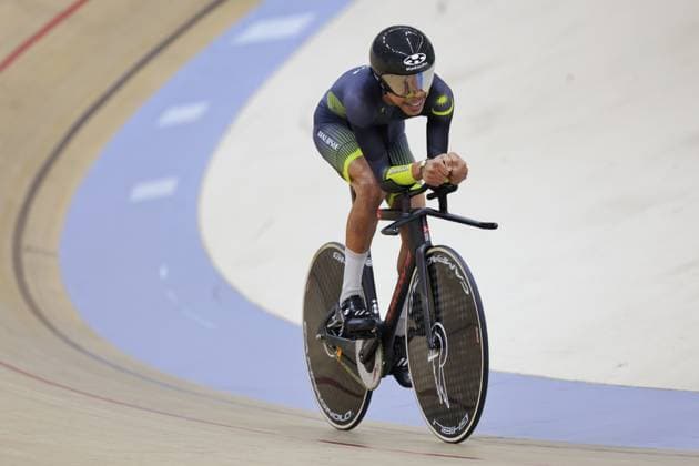 2025 UCI Para-Cycling Track World Championships Picture by Alex Whitehead SWpix.com - 16 10 2025 - Cycling - 2025 UCI Para-Cycling Track World Championships - Rio Olympic Velodrome, Rio de Janeiro, Brazil - MC1 1 Km Time Trial Qualifying - Mohamad Yusof Hafizi Shaharuddin (Malaysia) Copyright: x xSWpix.comx(t axPhotographyxHubxLtd)xAlexxWhitehead SWpix.comx SWP-3030-9456