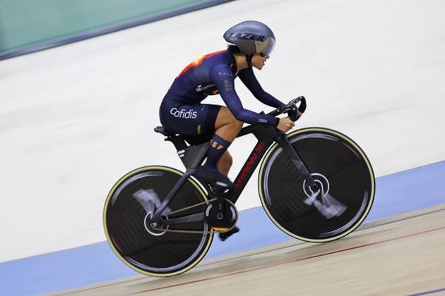 2025 UCI Para-Cycling Track World Championships Picture by Alex Whitehead SWpix.com - 16 10 2025 - Cycling - 2025 UCI Para-Cycling Track World Championships - Rio Olympic Velodrome, Rio de Janeiro, Brazil - WC5 1 Km Time Trial Qualifying - Isabel Yinghua Hernandez Santos (Spain) Copyright: x xSWpix.comx(t axPhotographyxHubxLtd)xAlexxWhitehead SWpix.comx SWP-3030-9472