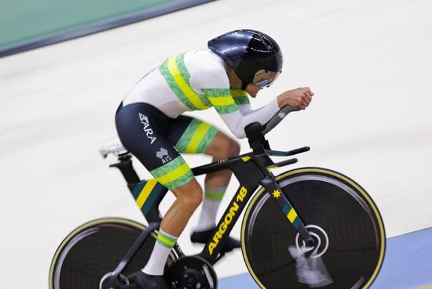 2025 UCI Para-Cycling Track World Championships Picture by Alex Whitehead SWpix.com - 16 10 2025 - Cycling - 2025 UCI Para-Cycling Track World Championships - Rio Olympic Velodrome, Rio de Janeiro, Brazil - WC5 1 Km Time Trial Qualifying - Alana Forster (Australia) Copyright: x xSWpix.comx(t axPhotographyxHubxLtd)xAlexxWhitehead SWpix.comx SWP-3030-9474