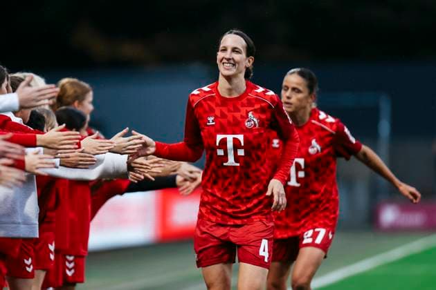 Google Pixel Womens Bundesliga 1 FC Köln Bayer 04 Leverkusen 16 10 2025 Sara Agrež 1 FC Köln, 4 Google Pixel Womens Bundesliga 1 FC Köln Bayer 04 Leverkusen, Franz Kremer Stadion 16 10 2025 Copyright: xBEAUTIFULxSPORTS Freisenx