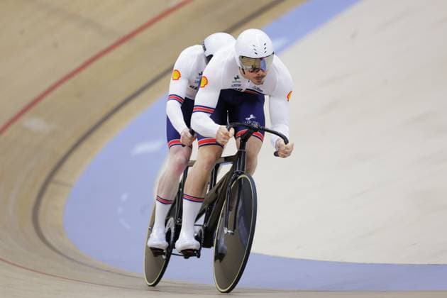 2025 UCI Para-Cycling Track World Championships Picture by Alex Whitehead SWpix.com - 16 10 2025 - Cycling - 2025 UCI Para-Cycling Track World Championships - Rio Olympic Velodrome, Rio de Janeiro, Brazil - Mixed 750 m Tandem Team Sprint Qualifying - James Ball (Great Britain) piloted by Steffan Lloyd (Great Britain) Copyright: x xSWpix.comx(t axPhotographyxHubxLtd)xAlexxWhitehead SWpix.comx SWP-3030-9521