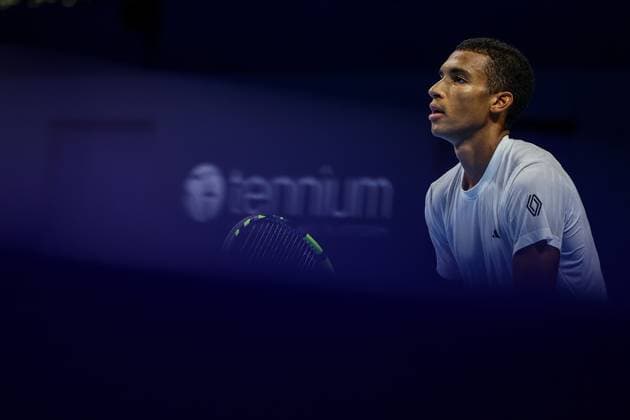 Canadian Felix Auger-Aliassime pictured during the European Open ATP, Tennis Herren tennis tournament in Brussels, on Thursday 16 October 2025. This year s edition of the tournament is taking place from 12 to 19 October 2025. DAVIDxPINTENS  x136983847x