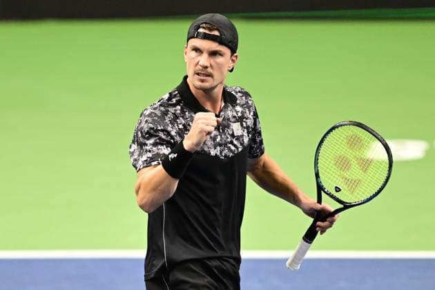 STOCKHOLM, SWEDEN 20251016 Marton Fucsovics, Hungary, in his match against Holger Rune, Denmark, during the BNP Paribas Nordic Open tennis tournament at the Royal Swedish Tennis Hall STOCKHOLM SWEDEN x10030x  Copyright: xJonasxEkströmer TTx TENNIS NORDIC OPEN