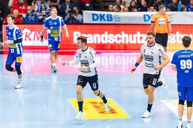 16 10 2025, GER, Handball, Men, Season 25 26, Daikin 1 Bl, 9 Matchday ThSV Eisenach SG Flensburg Handewitt Emil Jakobsen SG Flensburg Handewitt 99817 Eisenach Werner Assmann Halle Am Sportp Thueringen Germany