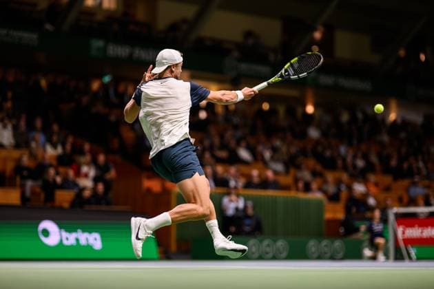 251016 Holger Rune of Norway competes in a men s singles tennis match during day 6 of the ATP 250 Nordic Open on October 16, 2025 in Stockholm Photo Jesper Zerman BILDBYRAN kod JZ JZ0629 tennis nordic open nordic open 2024 bbeng norway  Copyright: JESPERxZERMAN BB251016JZ012