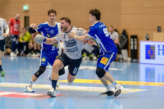 Johannes, Golla Kreislaeufer, SG Flensburg Handewitt, 4 , Tillman, Leu Kreislaeufer, ThSV Eisenach, 99 , Philipp, Meyer Kreislaeufer, ThSV Eisenach, 27 GER, Thuringia, ThSV Eisenach vs SG Flensburg Handewitt, 1 Daikin Handballbundesliga, Handball, Matchday 9, Season 2025 2026, 16 10 2025 GER, Thuringia, ThSV Eisenach vs SG Flensburg Handewitt, 1 Daikin Handballbundesliga, Handball, Matchday 9, Season 2025 2026, 16 10 2025 Eisenach Copyright: xEibner-Pressefoto MartinxHerbstx EP_MHT