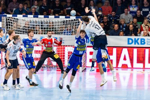16 10 2025, GER, Handball, Men, Season 25 26, Daikin 1 Bl, 9 Matchday ThSV Eisenach SG Flensburg Handewitt Marko Grgic SG Flensburg Handewitt 99817 Eisenach Werner Assmann Halle Am Sportp Thueringen Germany