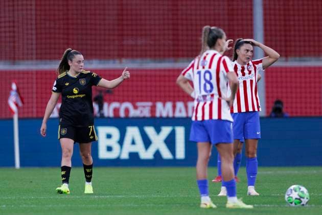 UEFA Women s Champions League - Atletico de Madrid vs Manchester United, ManU MADRID, SPAIN -October 16:Ella Toone of Manchester United celebrates a goal during the UEFA Women s Champions League match between Atletico de Madrid and Manchester United at Centro Deportivo Alcala de Henares.(Photo by Guillermo Martinez f22photo) Madrid Centro Deportivo Alcala de Henar Spain Copyright: xGuillermoxMartinezx