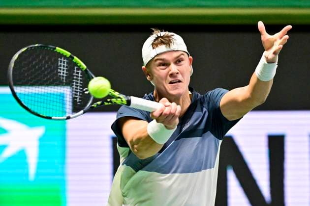 STOCKHOLM, SWEDEN 20251016 Holger Rune, Denmark, in his match against Marton Fucsovics, Hungary, during the BNP Paribas Nordic Open tennis tournament at Kungliga tennishallen STOCKHOLM SWEDEN x10030x  Copyright: xJonasxEkströmer TTx TENNIS NORDIC OPEN