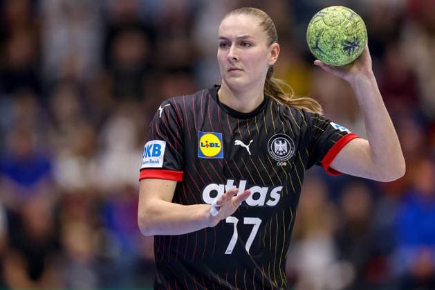 16 10 2025, Handball, EHF Womens International Match, European Championship Qualification 2026, Germany North Macedonia, Schwalbe Arena in Gummersbach Viola Charlotte LEUCHTER GER 77 North Rhine-Westphalia Germany