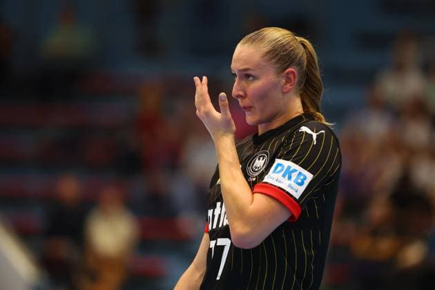 Viola Leuchter Germany Germany vs North Macedonia, Handball, Women, European Championship Qualification, 16 10 2025 Germany vs North Macedonia, Handball, Women, European Championship Qualification, 16 10 2025 Gummersbach Copyright: xEibner-Pressefotox EP_RWS