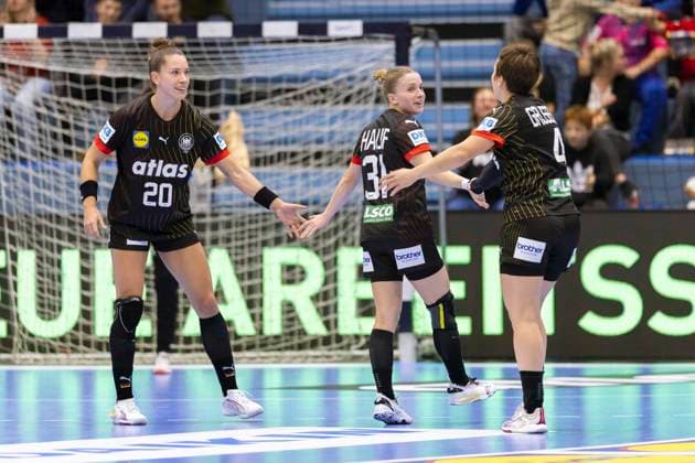 Germany vs North Macedonia Handball A Women European Championship qualification, 16 10 2025 GUMMERSBACH, GERMANY OCTOBER 16 ALEXIA HAUF 31 GER during the match between Germany vs North Macedonia Handball A Women European Championship qualification at Schwalbe Arena on October 16, 2025 in Gummersbach, Germany Copyright: xBEAUTIFULxSPORTS KennyxBeelex