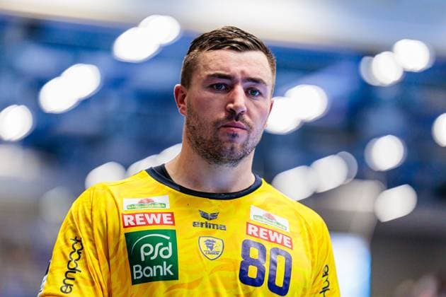 Jannik Kohlbacher Rhein Neckar Loewen, 80 is disappointed sad after 25 22 defeat GER, TBV Lemgo Lippe vs Rhein Neckar Loewen, Handball, 1 Bundesliga, Matchday 9, Season 2025 2026, 16 10 2025 GER, TBV Lemgo Lippe vs Rhein Neckar Loewen, Handball, 1 Bundesliga, Matchday 9, Season 2025 2026, 16 10 2025 Lemgo Copyright: xEibner-Pressefoto JanxRollingerx EP_JSK