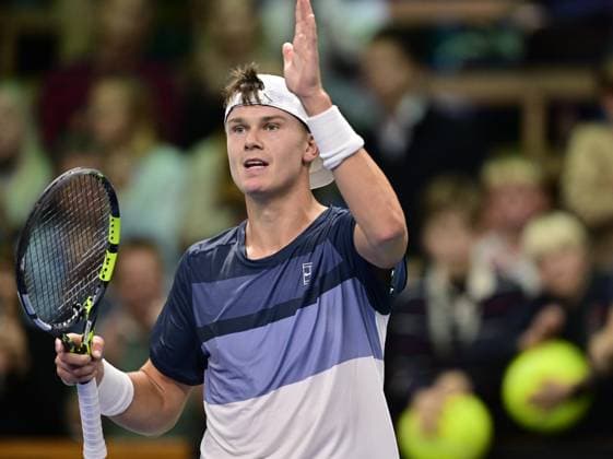 STOCKHOLM, SWEDEN 20251016 Holger Rune, Denmark, wins his match against Marton Fucsovics, Hungary, during the BNP Paribas Nordic Open tennis tournament at the Royal Swedish Tennis Hall STOCKHOLM SWEDEN x10030x  Copyright: xJonasxEkströmer TTx TENNIS NORDIC OPEN