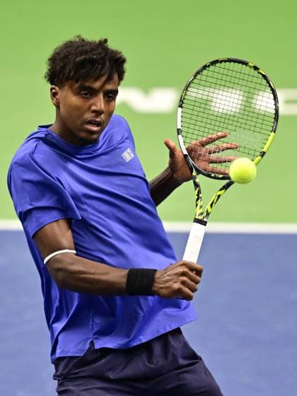 STOCKHOLM, SWEDEN 20251016 Elias Ymer in his match against Jacob Fearnley, Great Britain, during the BNP Paribas Nordic Open tennis tournament at the Royal Swedish Tennis Hall STOCKHOLM SWEDEN x10030x  Copyright: xJonasxEkströmer TTx TENNIS NORDIC OPEN