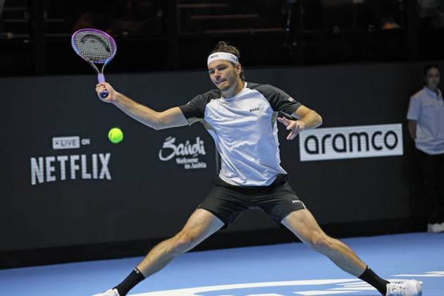 Tennis SIX KINGS SLAM 2025 Taylor Fritz (USA), Riyadh, Saudi Arabia, October 16, 2025. Photo Felice Calabro  Copyright: xFelicexCalabro x xipa-agency.netx xFelicexCalabro x IPA_Agency_IPA66664424