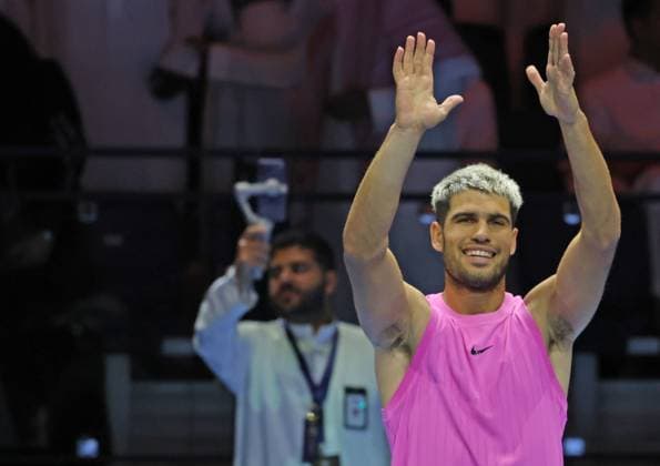 Tennis SIX KINGS SLAM 2025 Carlos Alcaraz (ESP), Riyadh, Saudi Arabia, October 16, 2025. Photo Felice Calabro  Copyright: xFelicexCalabro x xipa-agency.netx xFelicexCalabro x IPA_Agency_IPA66665751