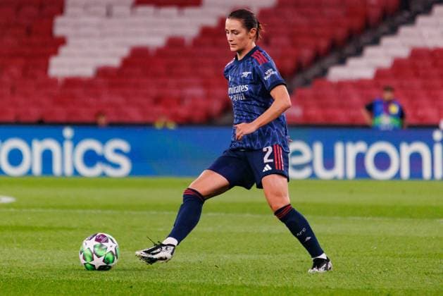 Emily Fox seen during UEFA Women™s Champions League league phase game between SL Benfica and Arsenal WFC (Luis Loureiro Ball Raw Images) Lisbon Estadio Da Luz Portugal Copyright: xLuisxLoureirox luisloureiro_slbenficawomen_arsenal_2526-42