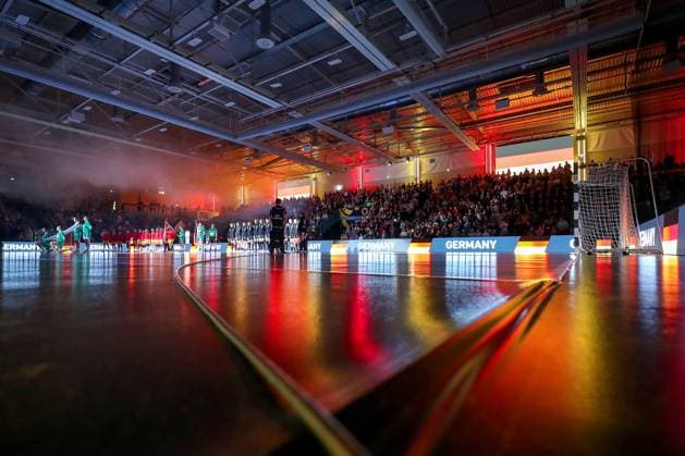 16 10 2025, Handball, EHF Womens International Match, European Championship Qualification 2026, Germany North Macedonia, Schwalbe Arena in Gummersbach, Germany Womens national team of Germany North Rhine-Westphalia, Germany