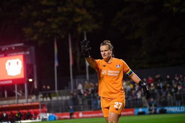 COLOGNE, GERMANY - 16 OCTOBER, 2025: Friederike Repohl - The match of Women Bundesliga 1.FC Koeln Frauen vs Bayer 04 Frauen at FRANZ-KREMER STADION  Copyright: xVITALIIxKLIUIEVx