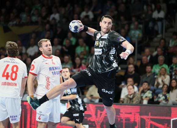 GER EHF CL Men Season 2025 2026 FÜCHSE Berlin vs NOR Kolstad Handball, 16 10 25, MAX SCHMELING HALLE, Berlin Mijajlo MARSENIC Füchse Berlin 93