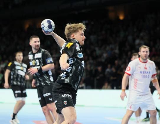 GER EHF CL Men Season 2025 2026 FÜCHSE Berlin vs NOR Kolstad Handball, 16 10 25, MAX SCHMELING HALLE, Berlin Max GÜNTHER Füchse Berlin 35