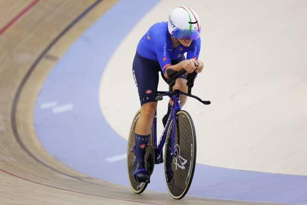 2025 UCI Para-Cycling Track World Championships Picture by Alex Whitehead SWpix.com - 16 10 2025 - Cycling - 2025 UCI Para-Cycling Track World Championships - Rio Olympic Velodrome, Rio de Janeiro, Brazil - WC5 1 Km Time Trial Final - Claudia Cretti (Italy) Copyright: x xSWpix.comx(t axPhotographyxHubxLtd)xAlexxWhitehead SWpix.comx SWP-3030-9575