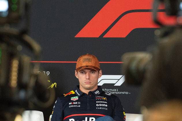 October 16, 2025: Max Verstappen (1) with ORACLE Red Bull Racing Team at Pre-Race press conference, PK, Pressekonferenz Formula 1 MSC Cruises United States Grand Prix at Circuit of the Americas. Austin, Texas. CSM Austin United States of America - ZUMAc04_ 20251016_faf_c04_003 Copyright: xMarioxCantux