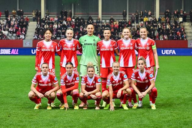 UEFA Womens s Champions League FC Bayern Munich Juventus Turin 16 10 2025 MUNICH, GERMANY starting 11 bayern Munich during the UWCL match between FC Bayern Munich vs Juventus FC on matchday 2 at FC Bayern Campus on October 16, 2025 in Munich, Germany Copyright: xBEAUTIFULxSPORTS Goldbergx