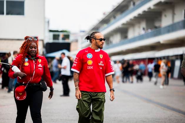 Formula 1 MSC Cruises United States Grand Prix 2025 Alexis Perrin OVERTAKE MAXPPP - Austin 16 10 2025 44 HAMILTON Lewis (gbr), Scuderia Ferrari HP, portrait at the Formula 1 MSC Cruises United States Grand Prix 2025, the 19th round of the 2025 FIA Formula 1 World Championship, WM, Weltmeisterschaft at the Circuit of The Americas in Austin, Texas, United States, from October 16 to 19, 2025 Austin Circuit of The Americas United States  Copyright: xOVERTAKE MAXPPPxAlexisxPerrinx OVT202510169842 OVT202510169842