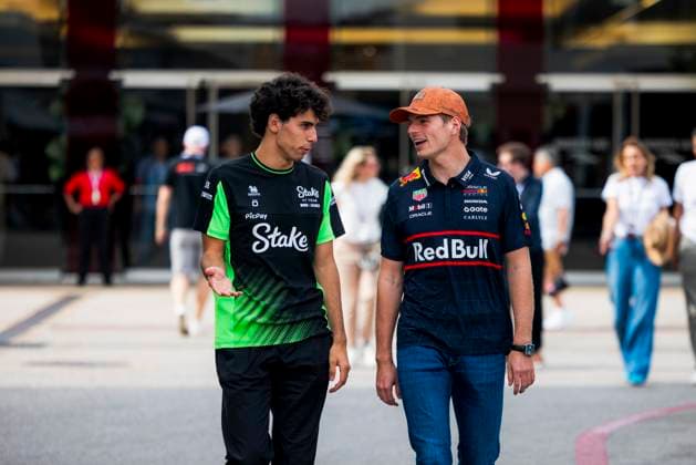 Formula 1 MSC Cruises United States Grand Prix 2025 Alexis Perrin OVERTAKE MAXPPP - Austin 16 10 2025 05 BORTOLETO Gabriel (bra), Stake F1 Team KICK Sauber, portrait, 01 VERSTAPPEN Max (nld), Oracle Red Bull Racing, portrait at the Formula 1 MSC Cruises United States Grand Prix 2025, the 19th round of the 2025 FIA Formula 1 World Championship, WM, Weltmeisterschaft at the Circuit of The Americas in Austin, Texas, United States, from October 16 to 19, 2025 Austin Circuit of The Americas United States  Copyright: xOVERTAKE MAXPPPxAlexisxPerrinx OVT202510169868 OVT202510169868