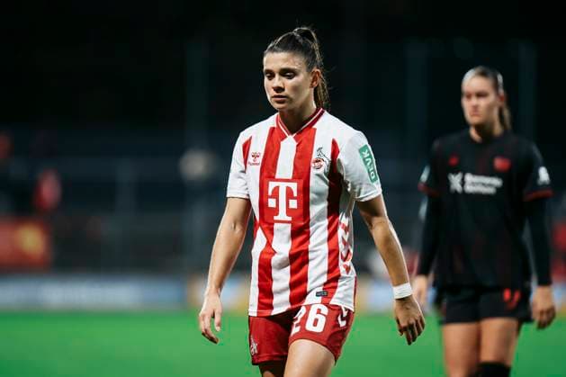 Google Pixel Womens Bundesliga 1 FC Köln Bayer 04 Leverkusen 16 10 2025 Martyna Wiankowska 1 FC Köln, 26 Google Pixel Womens Bundesliga 1 FC Köln Bayer 04 Leverkusen, Franz Kremer Stadion 16 10 2025 Copyright: xBEAUTIFULxSPORTS Freisenx
