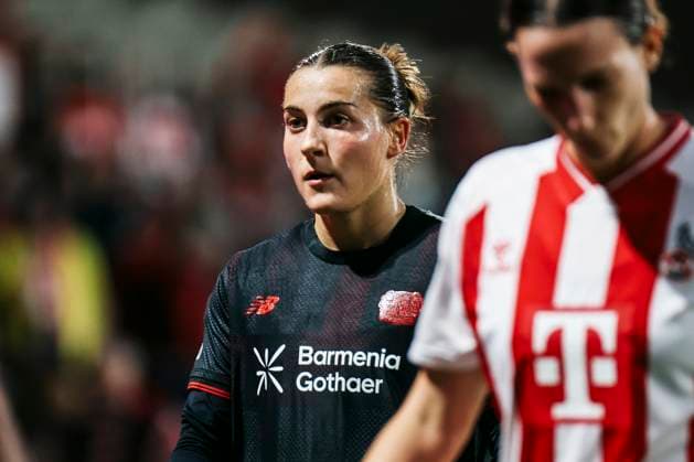 Google Pixel Womens Bundesliga 1 FC Köln Bayer 04 Leverkusen 16 10 2025 Carlotta Wamser Bayer 04 Leverkusen, 37 Google Pixel Womens Bundesliga 1 FC Köln Bayer 04 Leverkusen, Franz Kremer Stadion 16 10 2025 Copyright: xBEAUTIFULxSPORTS Freisenx