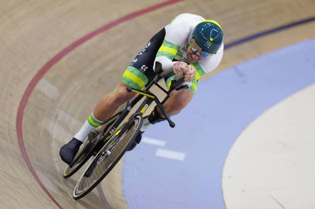 2025 UCI Para-Cycling Track World Championships Picture by Alex Whitehead SWpix.com - 16 10 2025 - Cycling - 2025 UCI Para-Cycling Track World Championships - Rio Olympic Velodrome, Rio de Janeiro, Brazil - MC4 1 Km Time Trial Final - Michael Shipley (Australia) Copyright: x xSWpix.comx(t axPhotographyxHubxLtd)xAlexxWhitehead SWpix.comx SWP-3030-9596