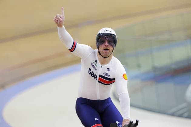 2025 UCI Para-Cycling Track World Championships Picture by Alex Whitehead SWpix.com - 16 10 2025 - Cycling - 2025 UCI Para-Cycling Track World Championships - Rio Olympic Velodrome, Rio de Janeiro, Brazil - MC4 1 Km Time Trial Final - Jody Cundy (Great Britain) wins the MC4 1 Km Time Trial World Championship, WM, Weltmeisterschaft Copyright: x xSWpix.comx(t axPhotographyxHubxLtd)xAlexxWhitehead SWpix.comx SWP-3030-9609