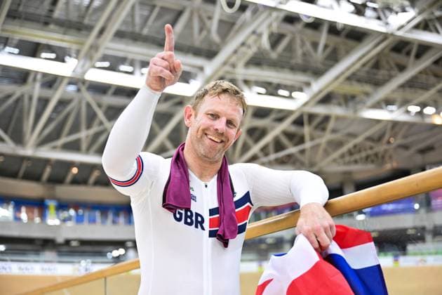 2025 UCI Para-Cycling Track World Championships Picture by Simon Wilkinson SWpix.com - 16 10 2025 - Cycling - 2025 UCI Para-Cycling Track World Championships - Rio Olympic Velodrome, Rio de Janeiro, Brazil - MC4 1 Km Time Trial Final - Jody Cundy (Great Britain) wins the MC4 1 Km Time Trial World Championship, WM, Weltmeisterschaft Copyright: x xSWpix.comx(t axPhotographyxHubxLtd)xSimonxWilkinson SWpix.comx SWP-3030-9615