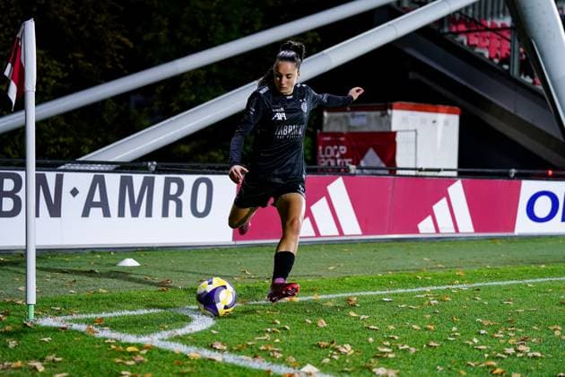Netherlands UEFA Women s Europa Cup, Ajax Amsterdam vs GC Women s Football, De Toekomst, Amsterdam Nicole Arcangeli 14 Grasshopper Club corner kick Copyright: xDanielaxPorcellix