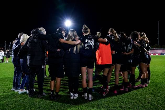 Netherlands UEFA Women s Europa Cup, Ajax Amsterdam vs GC Women s Football, De Toekomst, Amsterdam Team GC after the defeat Copyright: xDanielaxPorcellix