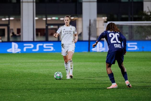 Sandie Toletti (6 Real Madrid) in action during the UEFA Womens Champions League game between Paris Saint-Germain and Real Madrid at Campus PSG in Poissy, France. Copyright: xPaulinexFIGUETx xSPPx Sportspressphoto_SPR43487