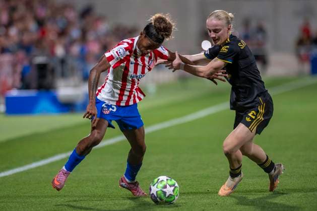 October 16, 2025, Alcala De Henares, Madrid, Spain: LUANY DA SILVA ROSA of Club Atlo tico de Madrid SAD Femenino during the UEFA Women s Champions League soccer match between ATLETICO DE MADRID WOMENS - Manchester United, ManU WOMENS, held on October 16, 2025, at the AlcaloÂ¡ de Henares Sports Center in Madrid, Spain. Alcala De Henares Spain - ZUMAc312 20251016_zsp_c312_106 Copyright: xOscarxManuelxSanchezx