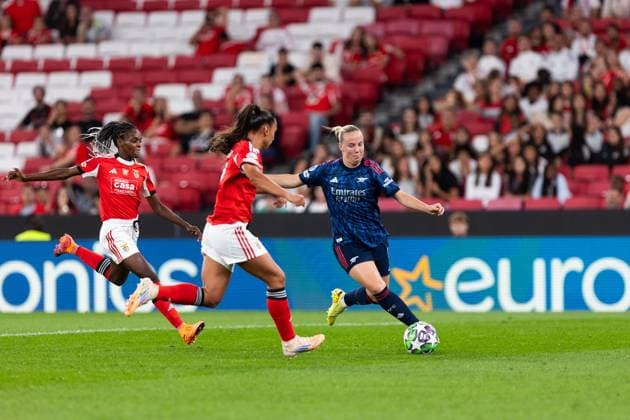 SL Benfica Vs Arsenal in Lisboa - 16 Oct 2025 Alessia Russo of Arsenal in action during the UEFA Women s Champions League match between SL Benfica and Arsenal at Estádio da Luz. Final Score; SL Benfica 0 : 2 Arsenal Lisboa Portugal Copyright: xDavidexPuglisix xSOPAxImagesx dp_slb_arsnl-40