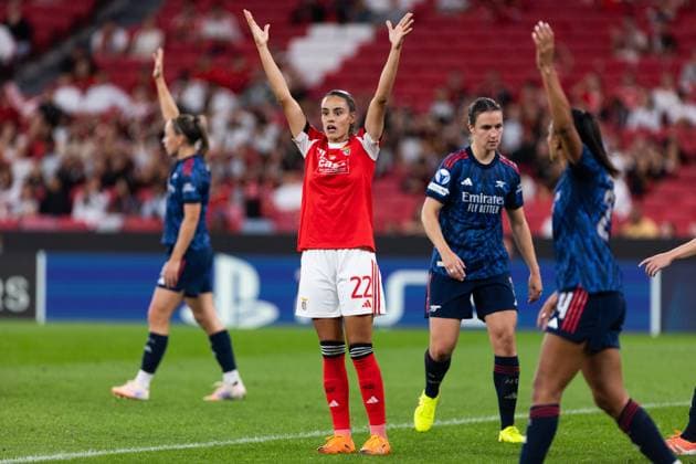 SL Benfica Vs Arsenal in Lisboa - 16 Oct 2025 Diana Gomes of SL Benfica seen during the UEFA Women s Champions League match between SL Benfica and Arsenal at Estádio da Luz. Final Score; SL Benfica 0 : 2 Arsenal Lisboa Portugal Copyright: xDavidexPuglisix xSOPAxImagesx dp_slb_arsnl-54