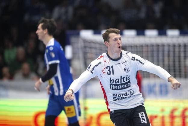 DAIKIN HBL HANDBALL MEN 1 BL 9 GAME DAY THSV EISENACH SG FLENSBURG HANDEWITT FOR EDITORIAL PURPOSES ONLY p 16 10 2025 Eisenach DAIKIN HBL Handball 1 Bundesliga Herren Saison 2025 2026 9 Spieltag Werner Assmann Halle ThSV Eisenach SG Flensburg Handewitt im Foto Emil Jakobsen 31 SG Flensburg Handewitt jugelt Deutschland Thüringen Eisenach Copyright SaschaxFromm Copyright: SaschaxFromm doc82urzou737r1weuz2xg ,EDITORIAL USE ONLY Copyright: SaschaxFromm